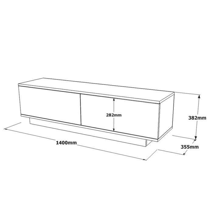 Hanah Home Soporte de TV Fn1-Lb Negro